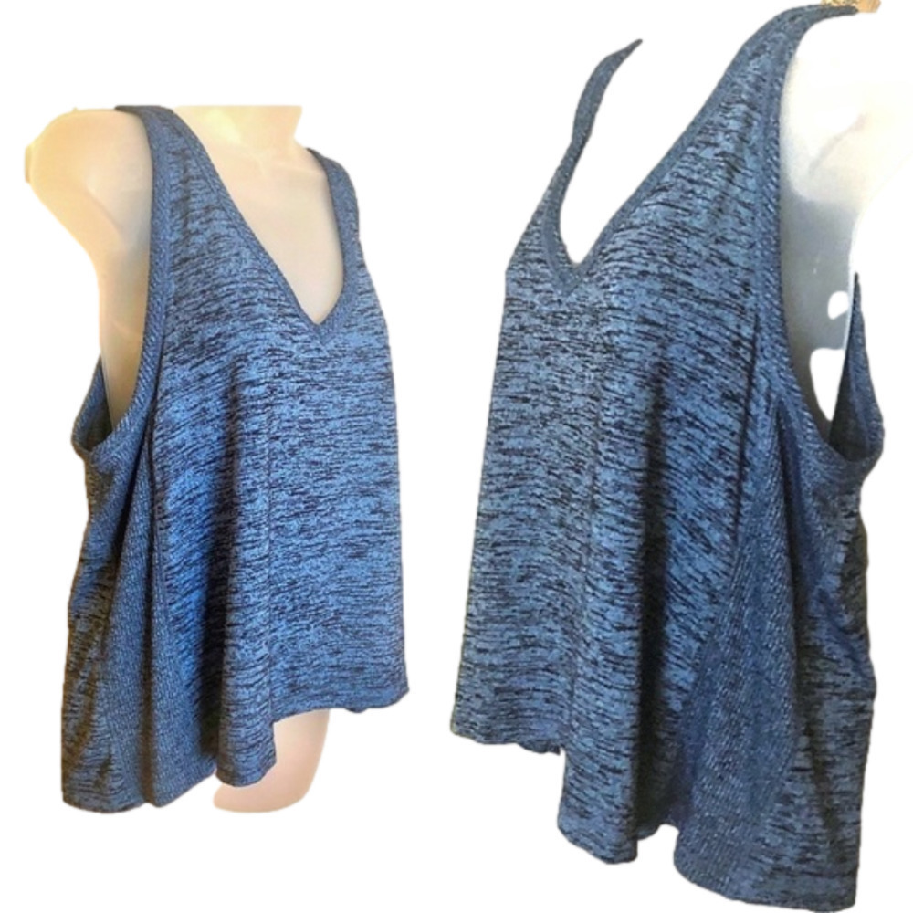 𝅺RAG & Bone Blue Light Knit Sleeveless V Neck Top  NWT BUY NOW PRICE - Picture 2 of 9